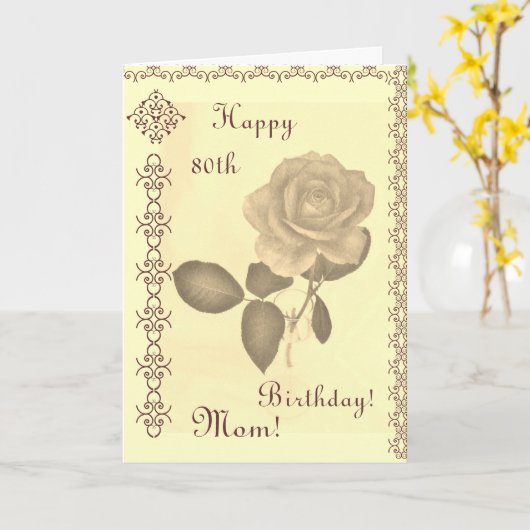 Mamma -- Th verjaardag Kaart (Gele Bloem)