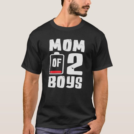 MAMMA VAN 2 BOYS VAN ZONNEN Moederdag Vrouw vrouwe T-shirt (Voorkant)