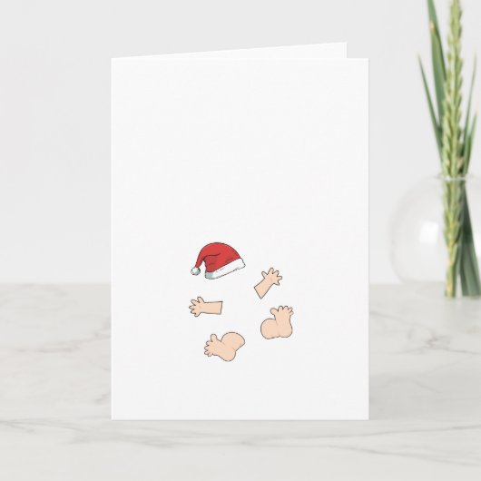 Mamma van de Kerstman van de Zwangerschap van Feestdagen Kaart (Voorkant)