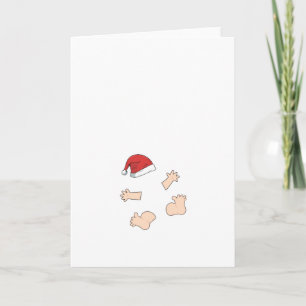 Mamma van de Kerstman van de Zwangerschap van Feestdagen Kaart