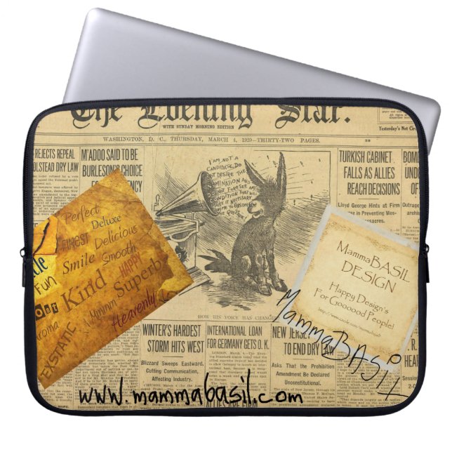 MammaBASIL-laptophoes! Laptop Sleeve (Voorkant)