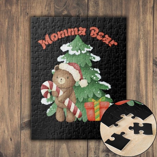 Mammabeer Kerstmis Legpuzzel