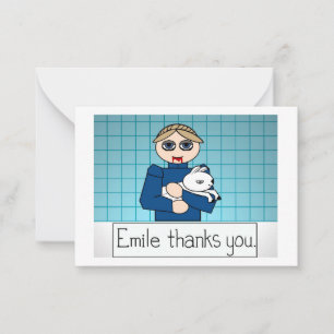 Mammalian Nurturable Thank You Card Notitiekaartje
