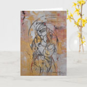 Mamma's en I (b) - Wenskaart Kaart (Gele Bloem)