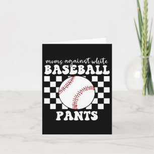 Mammas Tegen Witte Honkbalbroeken Grappige Honkbal Kaart