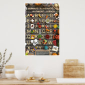 Mamma's Thuisgemaakte Alfabetles Poster (Keuken)
