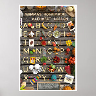 Mamma's Thuisgemaakte Alfabetles Poster