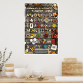 Mamma's zelfgemaakte alfabetles poster (Keuken)