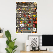 Mamma's zelfgemaakte alfabetles poster (Thuiskantoor)