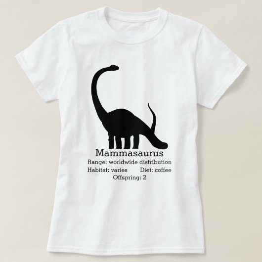 Mammasaurus Mom T-shirt (Design voorkant)