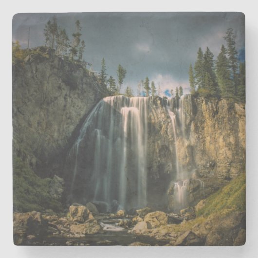 Mammatocumulus wolken bij zonsondergang stenen onderzetter (Voorkant)