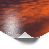 Mammatuswolken bij zonsondergang foto afdruk (Hoek)