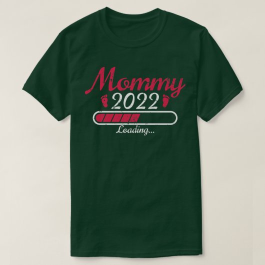 Mammie 2022 Zwangerschap Binnenkort onthullen als  T-shirt (Design voorkant)