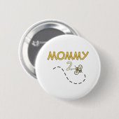 Mammie 2 Bee Ronde Button 5,7 Cm (Voorkant /achterkant)