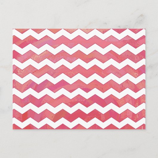Mammie Advice Briefkaart met Salmon Pink Chevron (Achterkant)