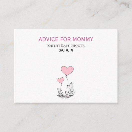 Mammie-advieskaarten Advieskaart (Voorkant)