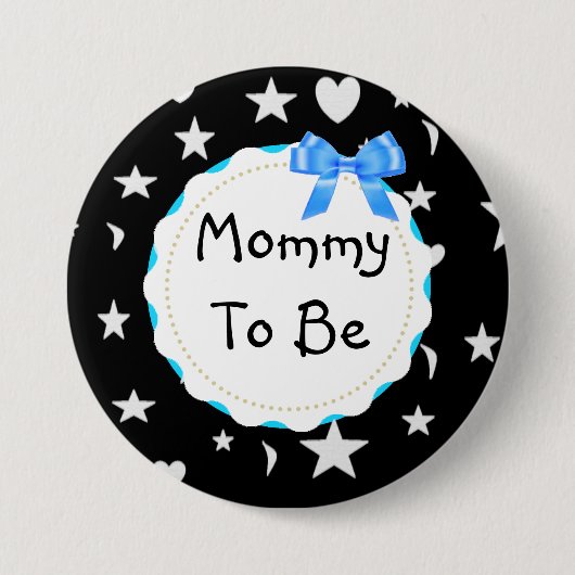 Mammie als sterren, moon en Button van het hart (Voorkant)