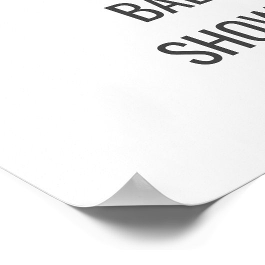 Mammie Baby Elephant Clouds Baby shower Welkom Poster (Hoek)