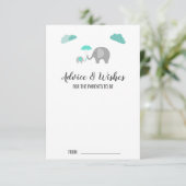 Mammie Baby Elephant met Clouds Advice Kaarten (Staand voorkant)