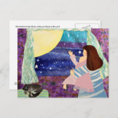 Mammie Baby Moon Night SOngs Briefkaart (Voorkant / Achterkant)