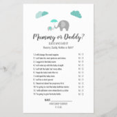 Mammie Baby olifant met wolken Mummy/papa Game Flyer (Voorkant)