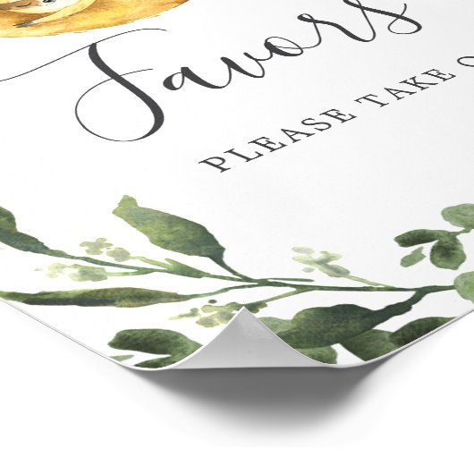 mammie Baby Slote Baby shower Favors Sign. Poster (Hoek)