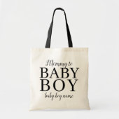 Mammie-babyjongen Naam Nieuwe Canvas tas van mama (Voorkant)