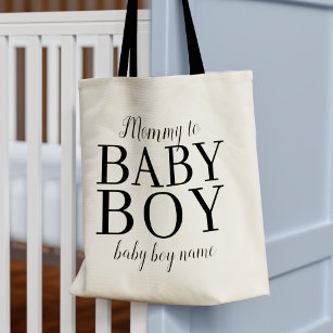 Mammie-babyjongen Naam Nieuwe Canvas tas van mama