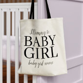 Mammie-babymeisje Naam Nieuwe Canvas tas van mama