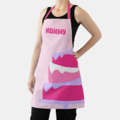 Mammie Baker Cute Cake Pink Paars Schort (Insitu)