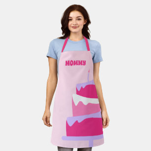 Mammie Baker Cute Cake Pink Paars Schort