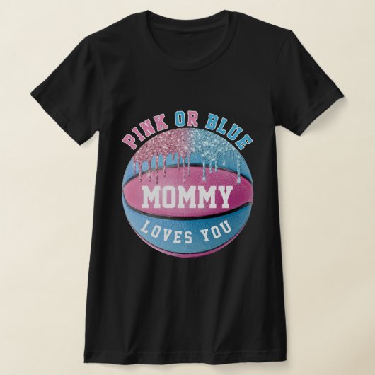 Mammie Basketball Gender onthullen T-Shirt (Laagn)