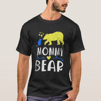 Mammie Beer Familie die het Syndrome Bewustheid af T-shirt