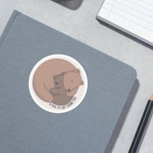 Mammie Beer Hugging Baby Beer Cub