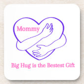 Mammie Big Hug is de beste cadeau op een Bier Onderzetter (Voorkant)