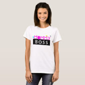 Mammie Boss Paarse Typografie T-shirt (Voorkant volledig)
