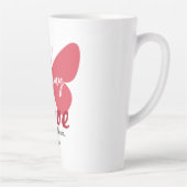 Mammie Butterfly mam Names Personalized Customized Latte Mok (Rechts)
