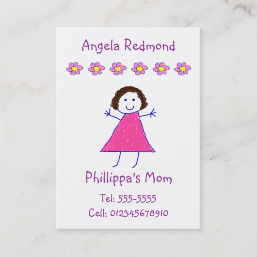 Mammie Calling Card Contactkaartje (Voorkant)