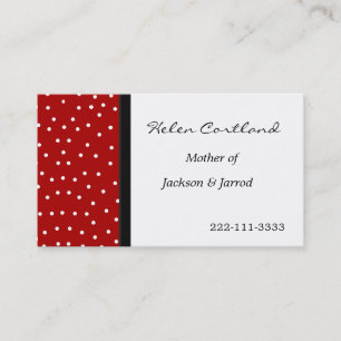 Mammie Calling Card Contactkaartje