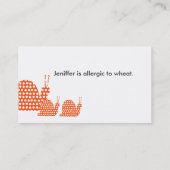 Mammie Calling Card Cute Snagels Contactkaartje (Achterkant)