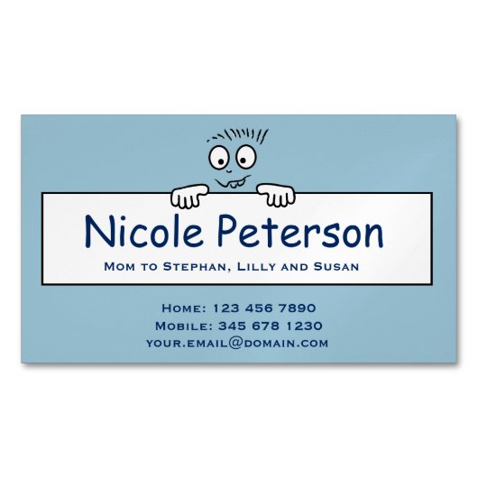 Mammie Calling Card Magnetisch Visitekaartje (Voorkant)