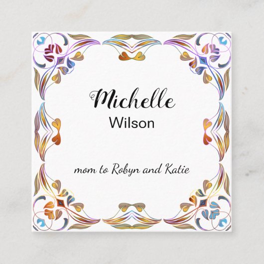 Mammie Contactdatum afspeeldatum Aangepast stijlvo Contactkaartje (Voorkant)