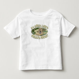 Mammie draagt strijkboeien kinder shirts