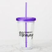 Mammie Drink glas met deksel en stro (Voorkant)