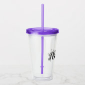 Mammie Drink glas met deksel en stro (Rechts)