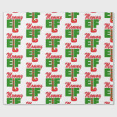 mammie Elf Cadeaupapier (Vlak)