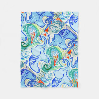 Mammie en Baby Indische olifant Blanket Fleece Deken