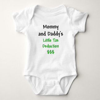 Mammie en dadys Little Tax Deduction Green Romper