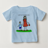 Mammie en ik T-Shirt (Brunette - Gepersonaliseerd (Voorkant)