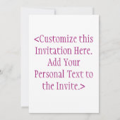 "Mammie en ik" Uitnodiging voor kleine meisjes of  (Achterkant)